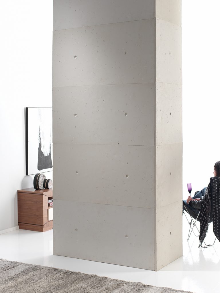 320 Grey faux concrete stone wall covering