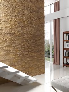 310 Ochre Inspiration faux stone wall cladding staircase