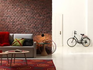 Aged Loft Brick Industrial look with faux brick panels (530)