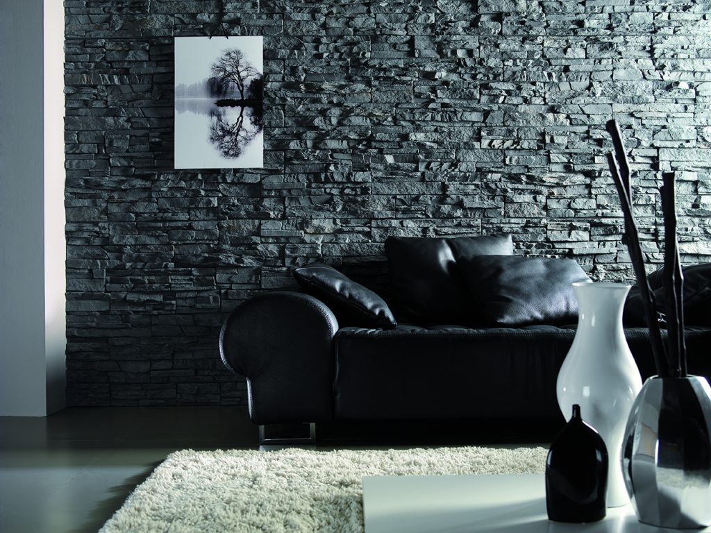 Panel Stone Anthracite Slate Feature Wall PR-24